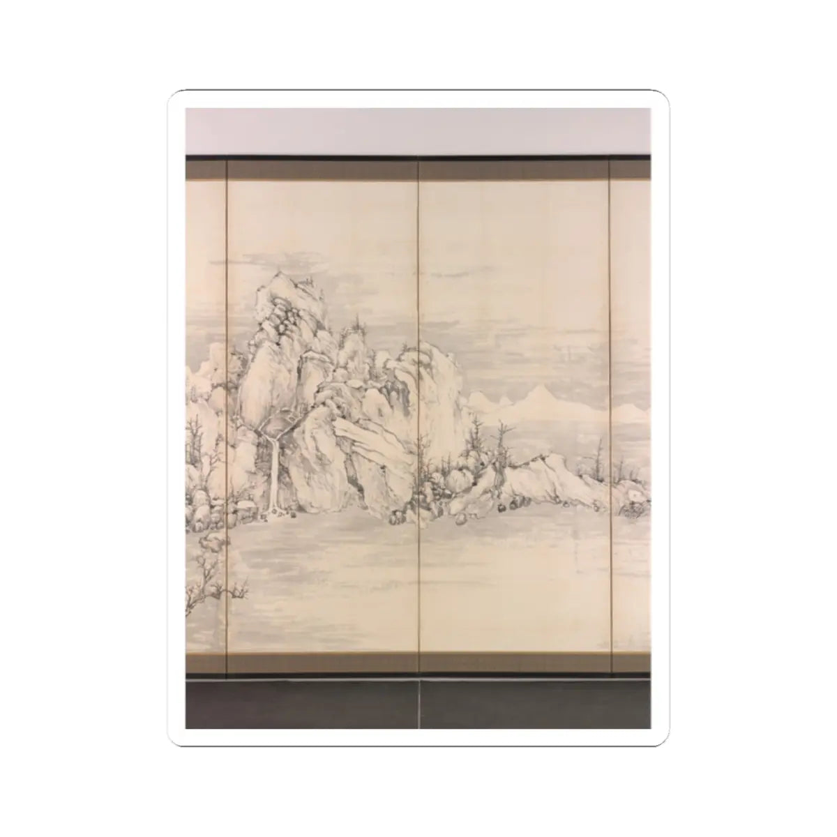Nukina Kaioku - Lake Biwa in Four Seasons - 1834 v16 - STICKER Vinyl Kiss-Cut Decal