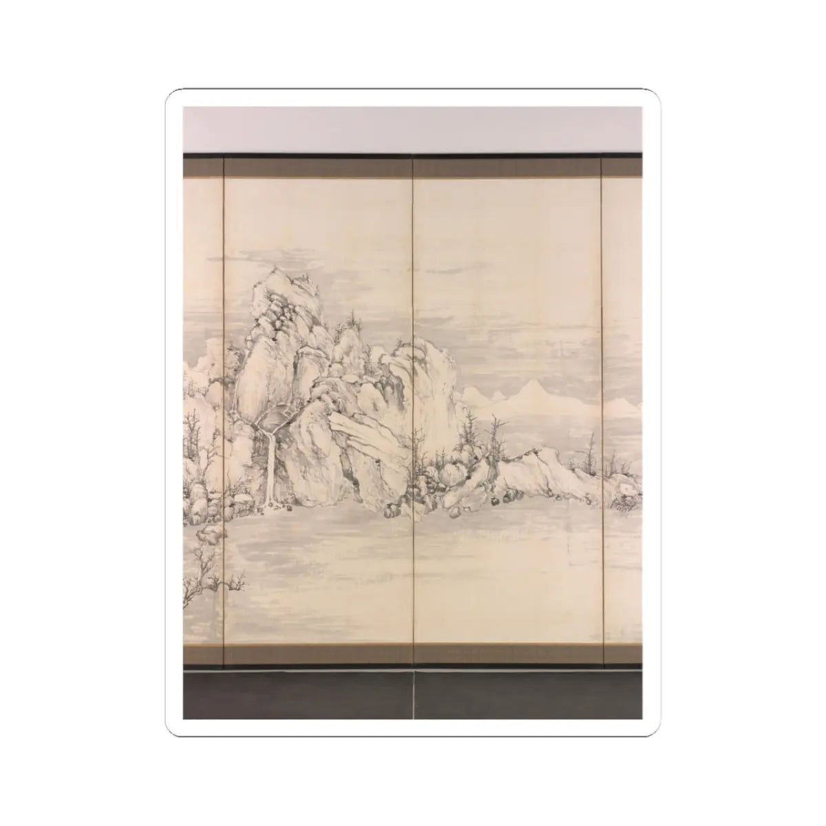 Nukina Kaioku - Lake Biwa in Four Seasons - 1834 v16 - STICKER Vinyl Kiss-Cut Decal