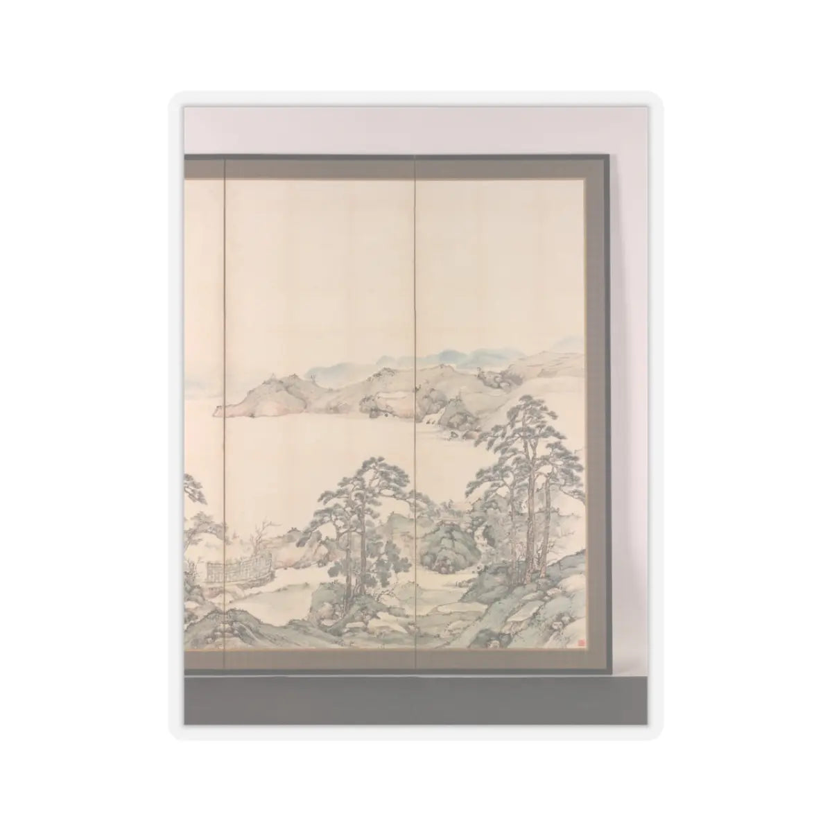 Nukina Kaioku - Lake Biwa in Four Seasons - 1834 v18 - STICKER Vinyl Kiss-Cut Decal