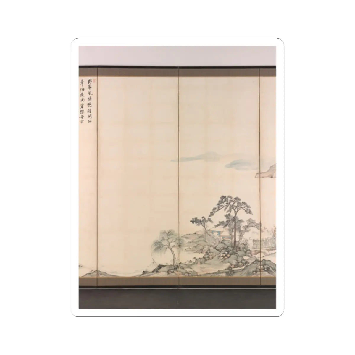 Nukina Kaioku - Lake Biwa in Four Seasons - 1834 v19 - STICKER Vinyl Kiss-Cut Decal