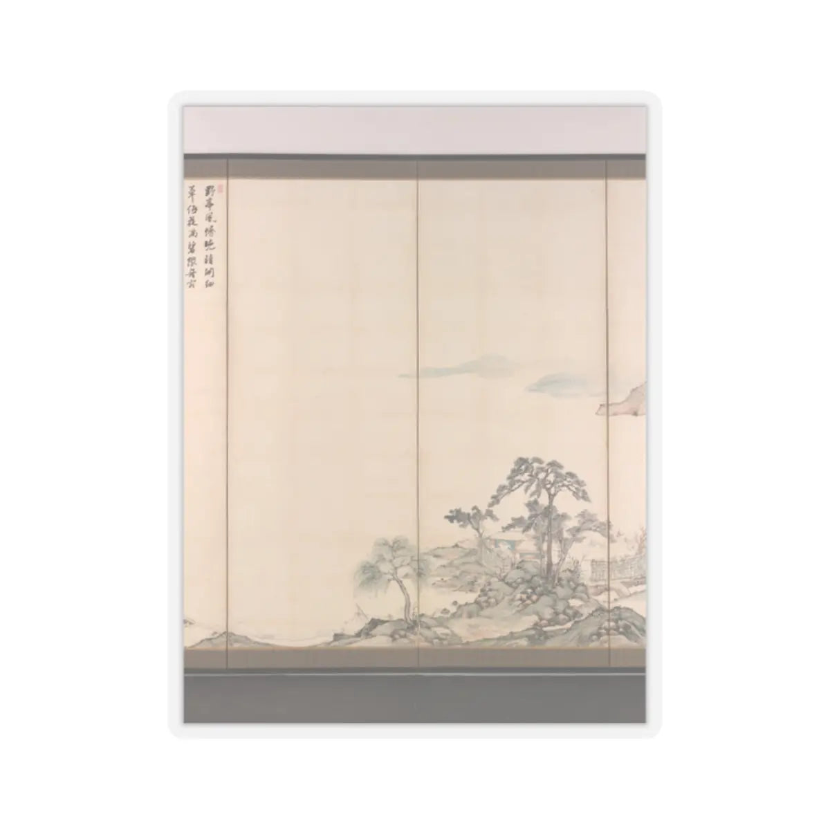Nukina Kaioku - Lake Biwa in Four Seasons - 1834 v19 - STICKER Vinyl Kiss-Cut Decal