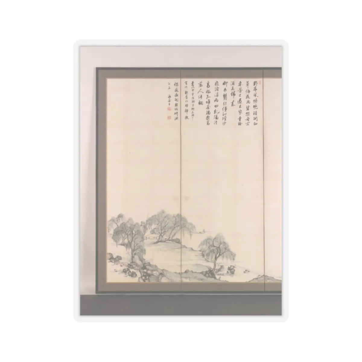 Nukina Kaioku - Lake Biwa in Four Seasons - 1834 v20 - STICKER Vinyl Kiss-Cut Decal