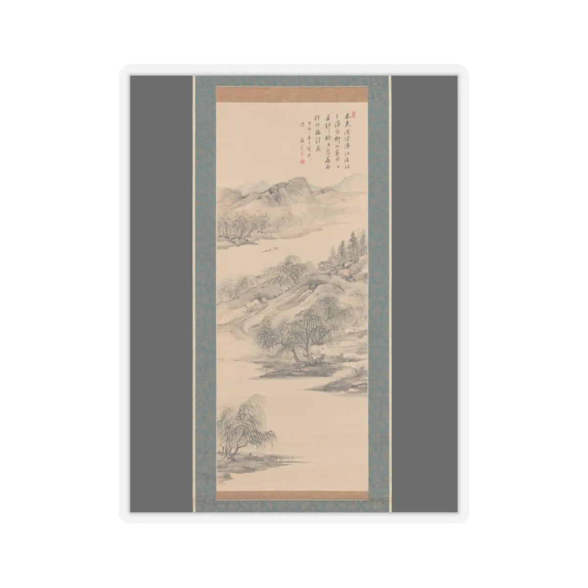 Nukina Kaioku - Spring Landscape - 1844 v1 - STICKER Vinyl Kiss-Cut Decal
