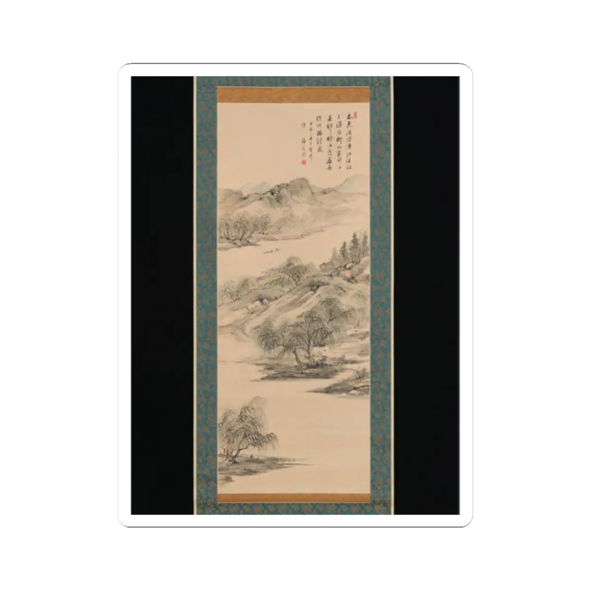 Nukina Kaioku - Spring Landscape - 1844 v1 - STICKER Vinyl Kiss-Cut Decal