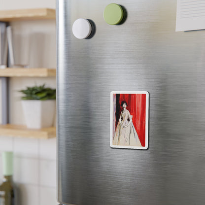 Number 131, Advertising Illustration (Magazine Illustration) Refrigerator Magnet-The Sticker Space