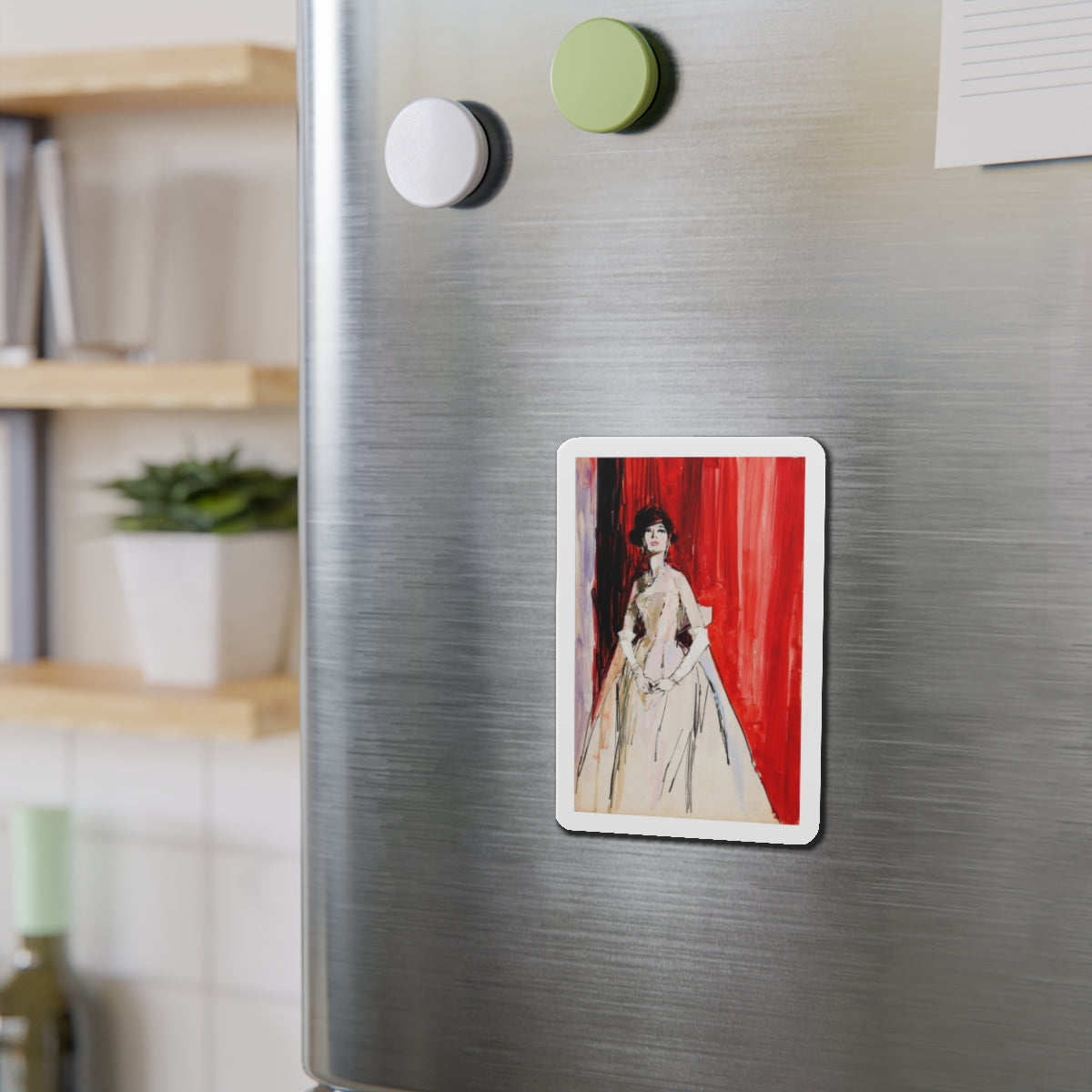 Number 131, Advertising Illustration (Magazine Illustration) Refrigerator Magnet-The Sticker Space