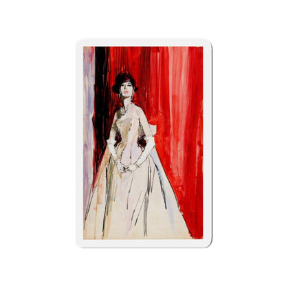 Number 131, Advertising Illustration (Magazine Illustration) Refrigerator Magnet-3" x 3"-The Sticker Space