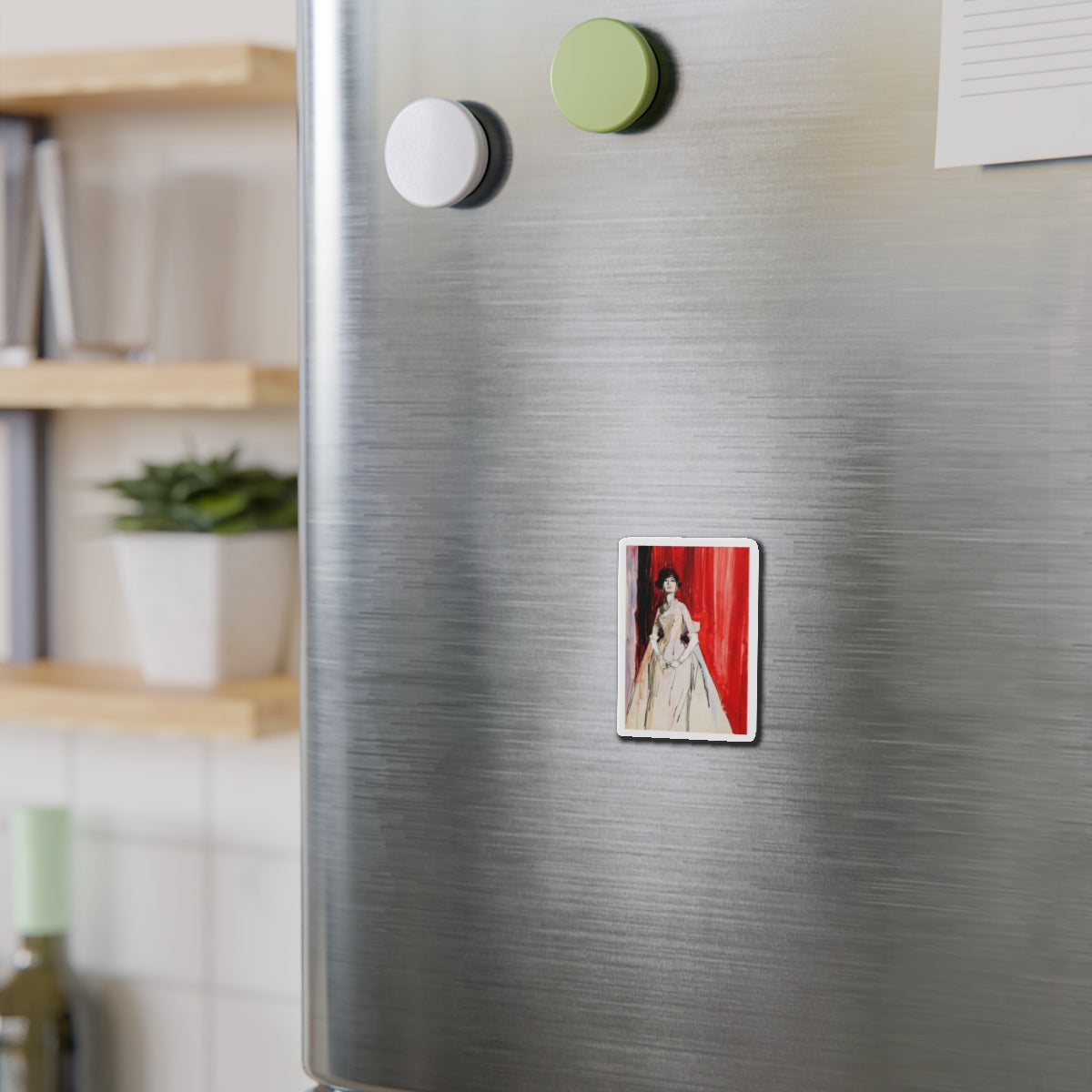 Number 131, Advertising Illustration (Magazine Illustration) Refrigerator Magnet-The Sticker Space