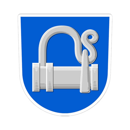 Nummi-Pusula.vaakuna (Finland) (Coat of Arms) STICKER Vinyl Kiss-Cut Decal 6 Inch White - The Sticker Space