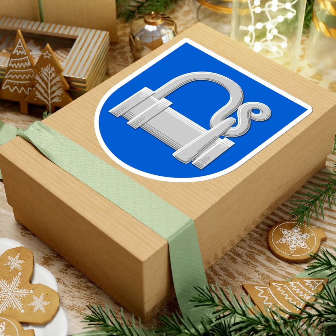 Nummi-Pusula.vaakuna (Finland) (Coat of Arms) STICKER Vinyl Kiss-Cut Decal - The Sticker Space