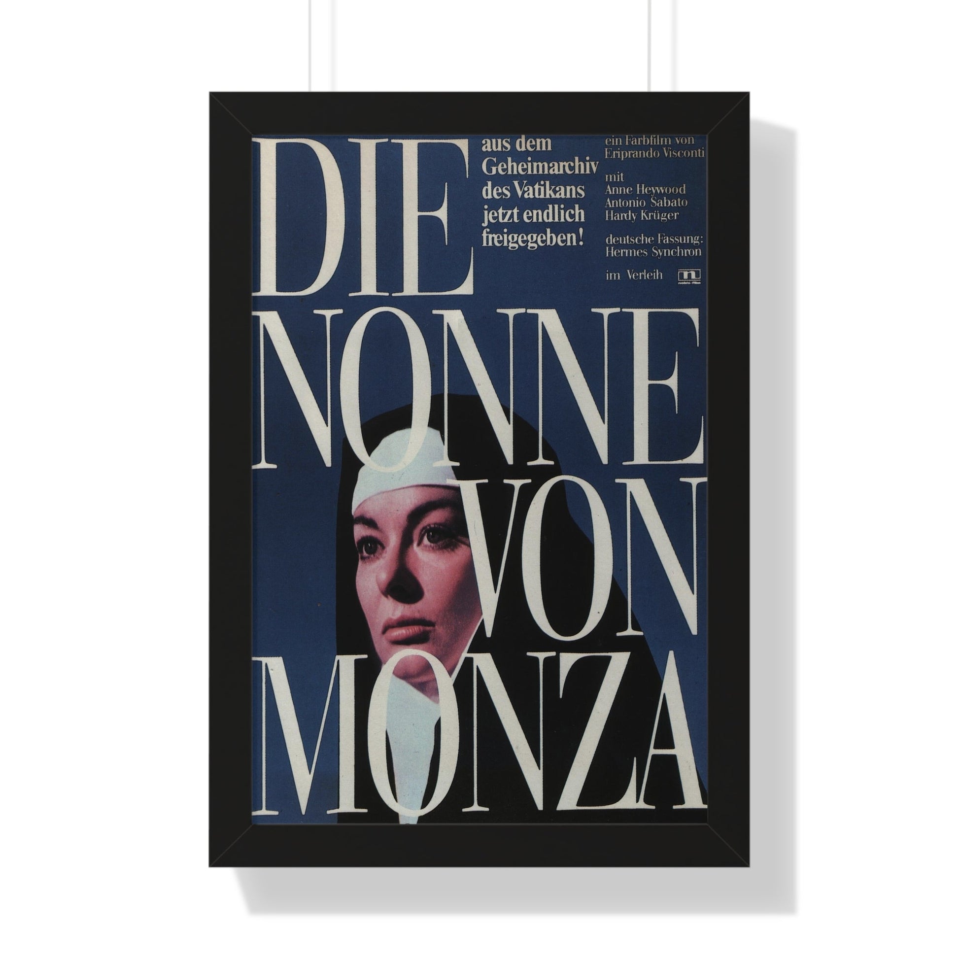 NUN OF MONZA 1969 - Framed Movie Poster-16″ x 24″-The Sticker Space