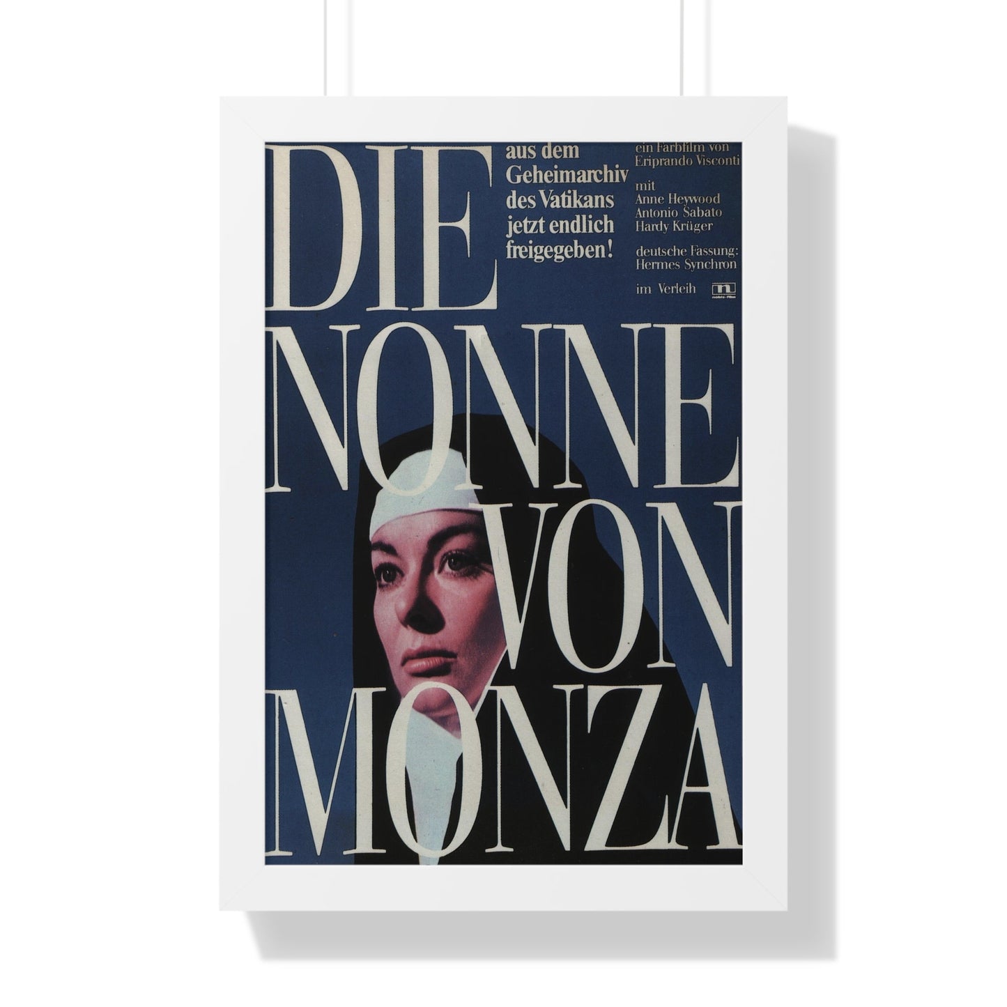 NUN OF MONZA 1969 - Framed Movie Poster-16″ x 24″-The Sticker Space