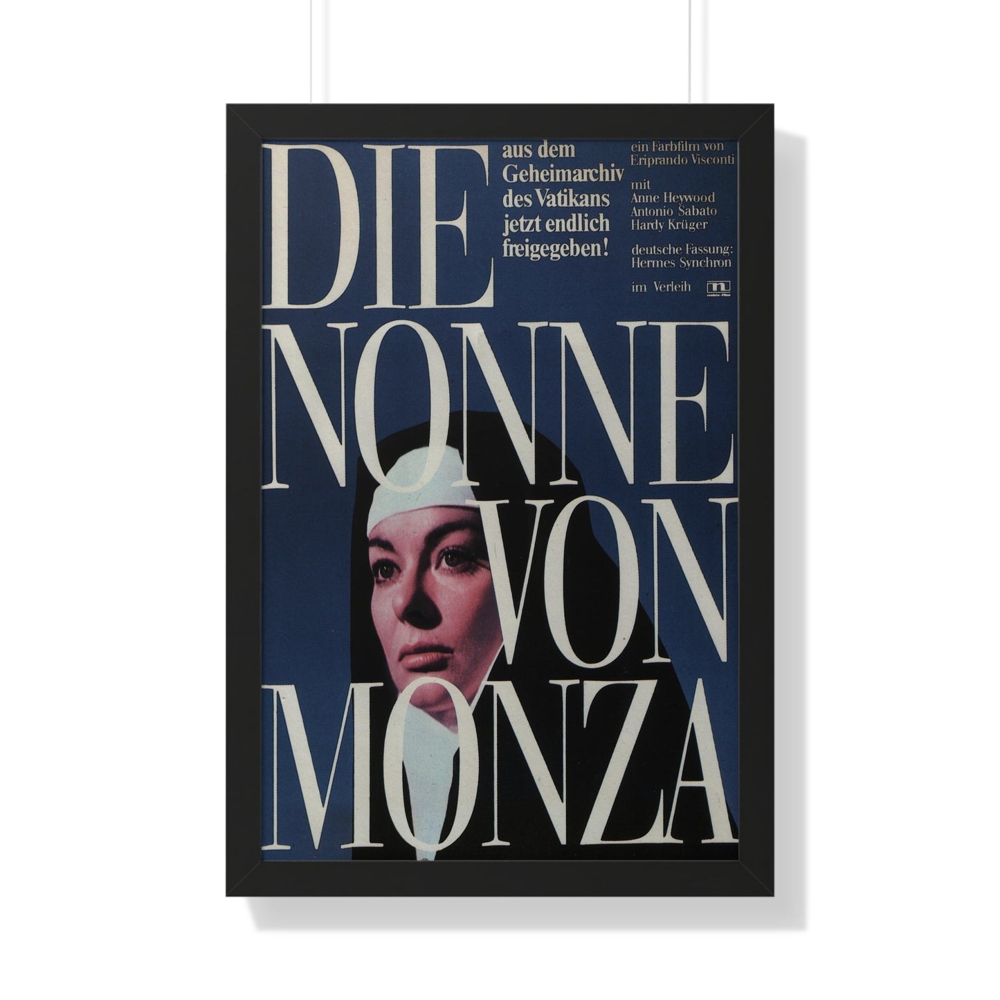 NUN OF MONZA 1969 - Framed Movie Poster-20" x 30"-The Sticker Space