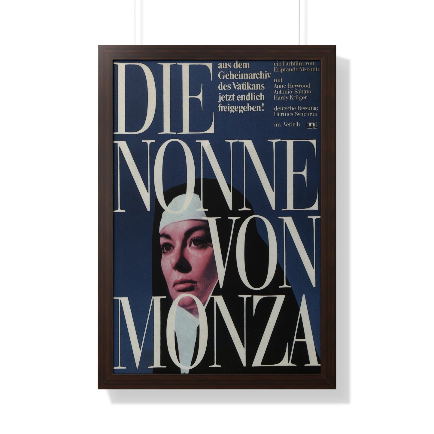 NUN OF MONZA 1969 - Framed Movie Poster-20" x 30"-The Sticker Space