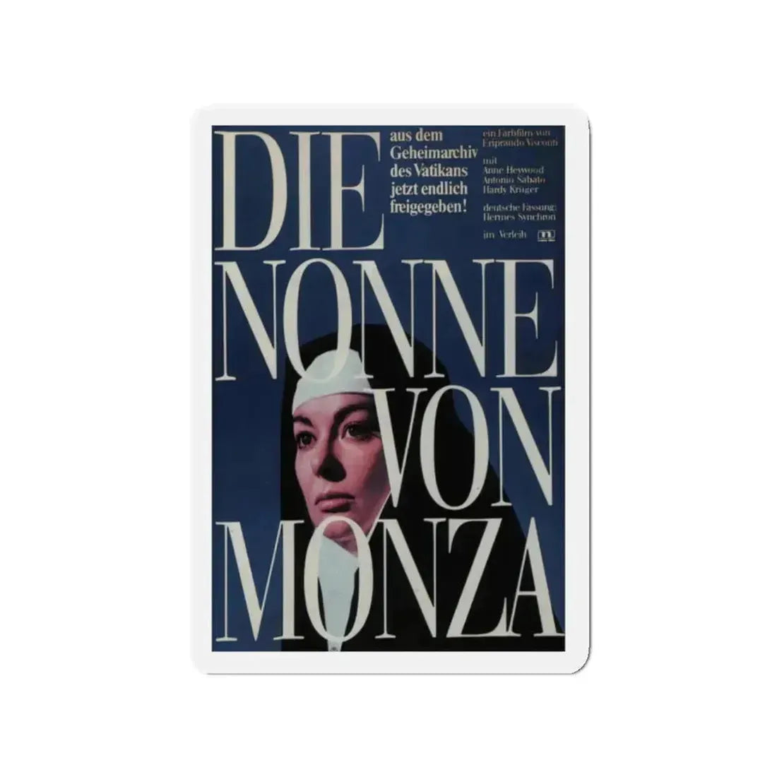 NUN OF MONZA 1969 Movie Poster - Refrigerator Magnet 2 Inch Die-Cut - The Sticker Space