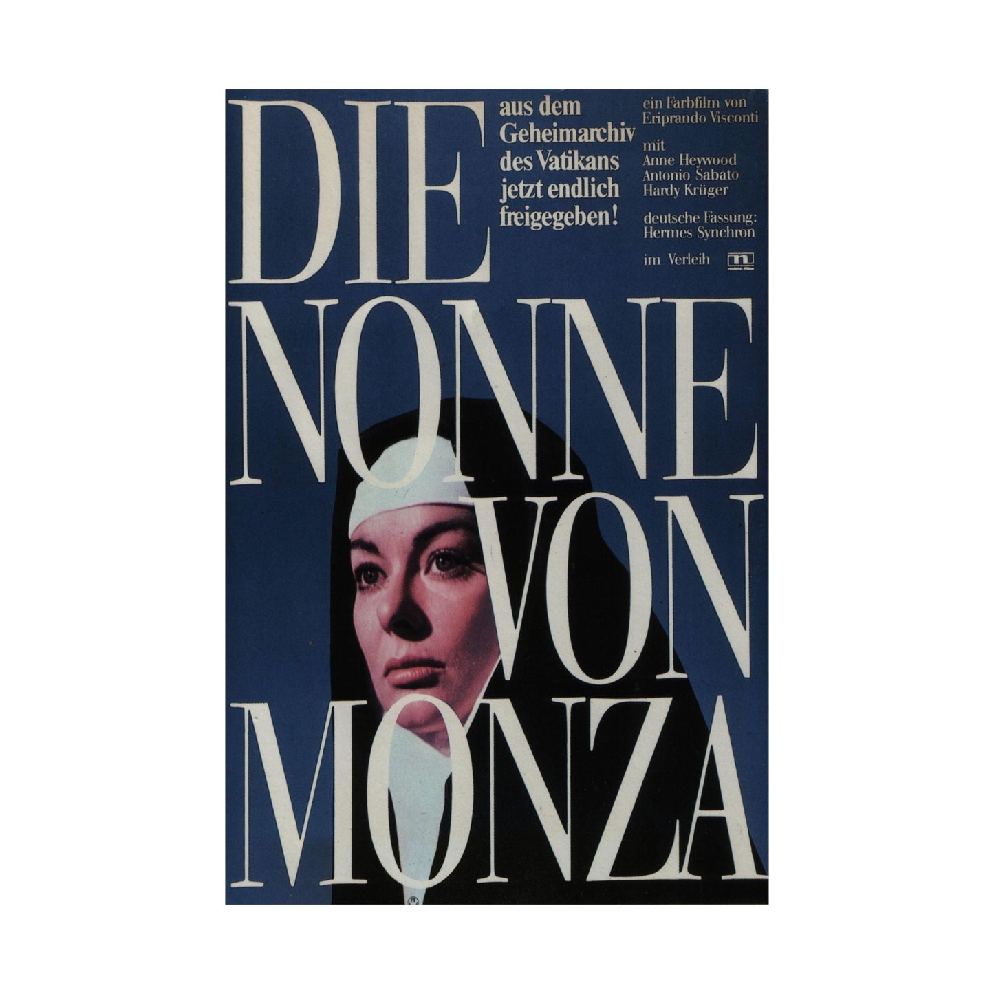 NUN OF MONZA 1969 - Paper Movie Poster-The Sticker Space