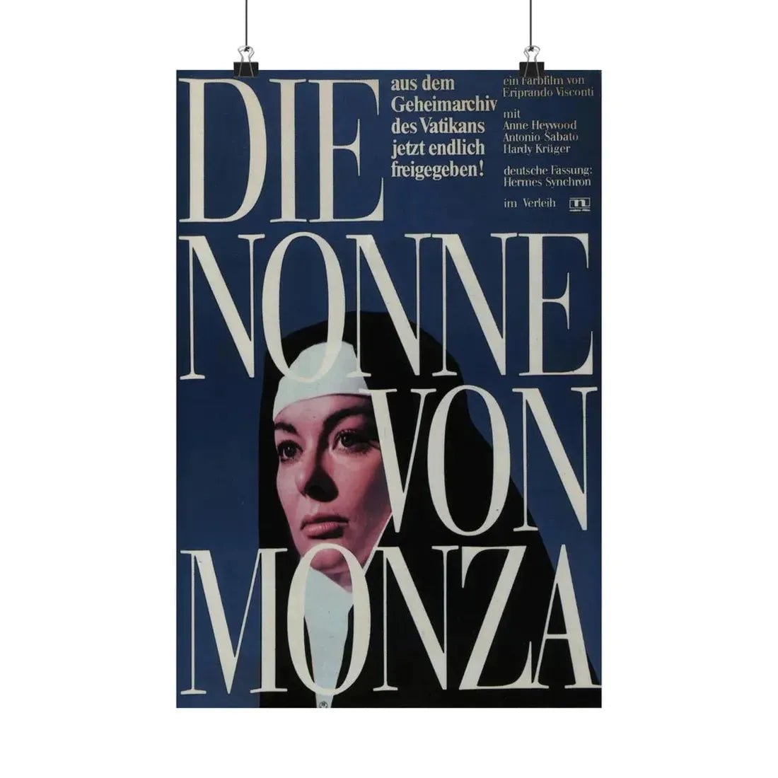 NUN OF MONZA 1969 - Paper Movie Poster - The Sticker Space