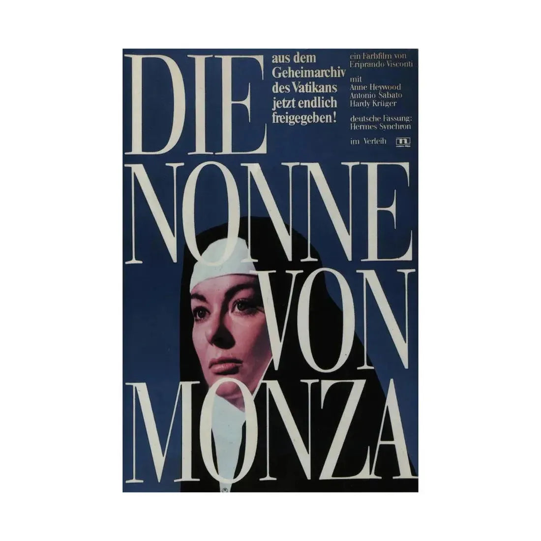 NUN OF MONZA 1969 - Paper Movie Poster - The Sticker Space