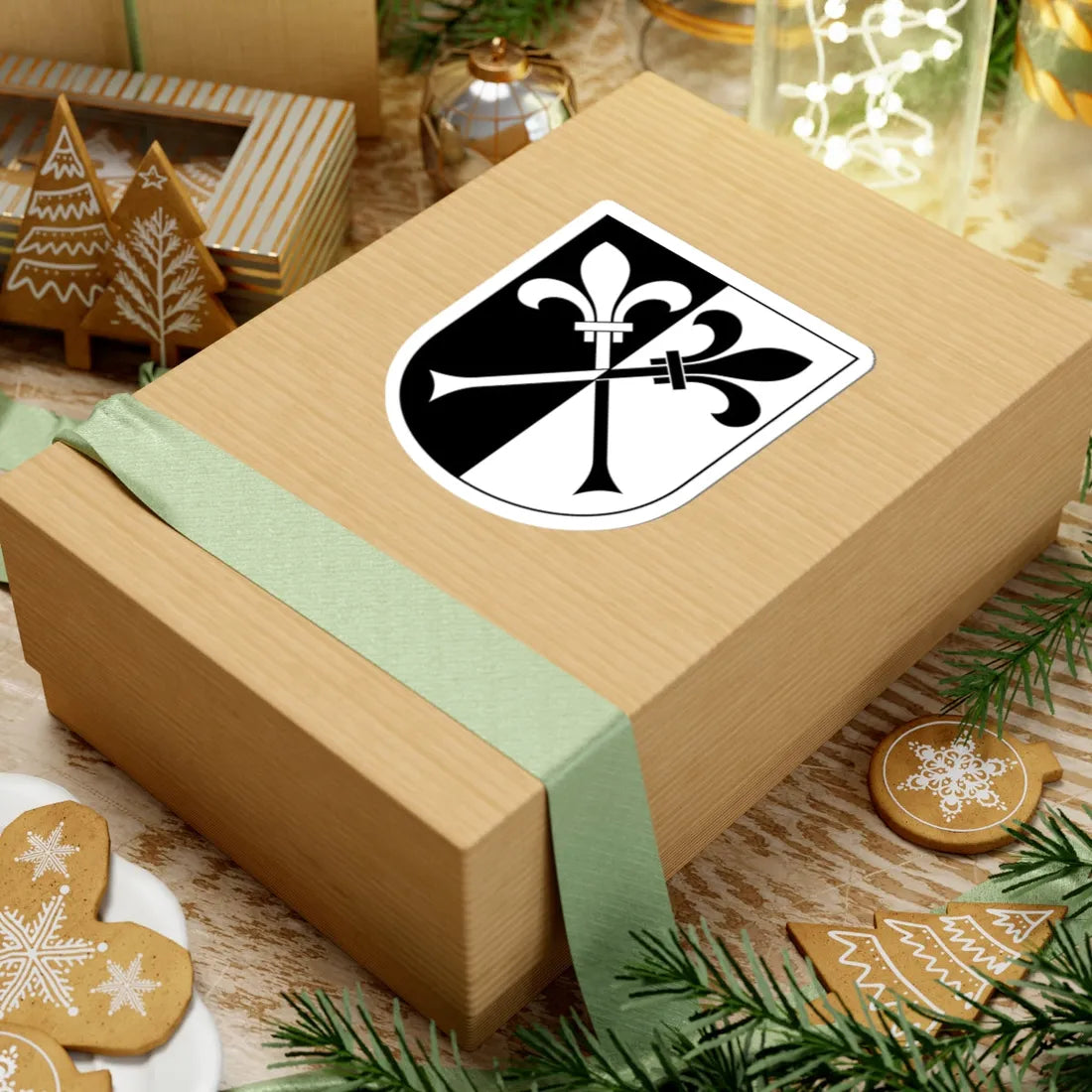 Nunningen-blazon (Switzerland) (Coat of Arms) STICKER Vinyl Kiss-Cut Decal - The Sticker Space