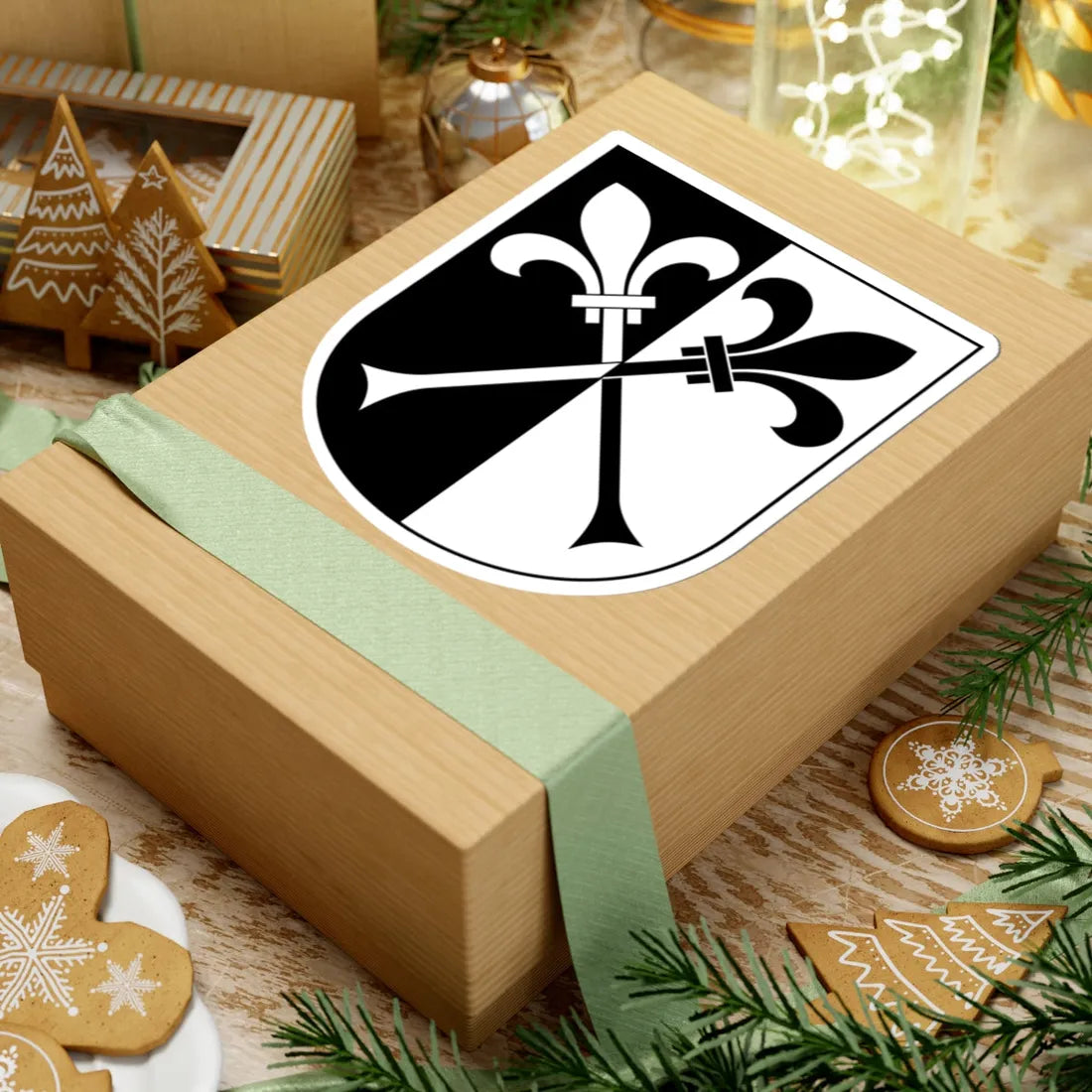 Nunningen-blazon (Switzerland) (Coat of Arms) STICKER Vinyl Kiss-Cut Decal - The Sticker Space