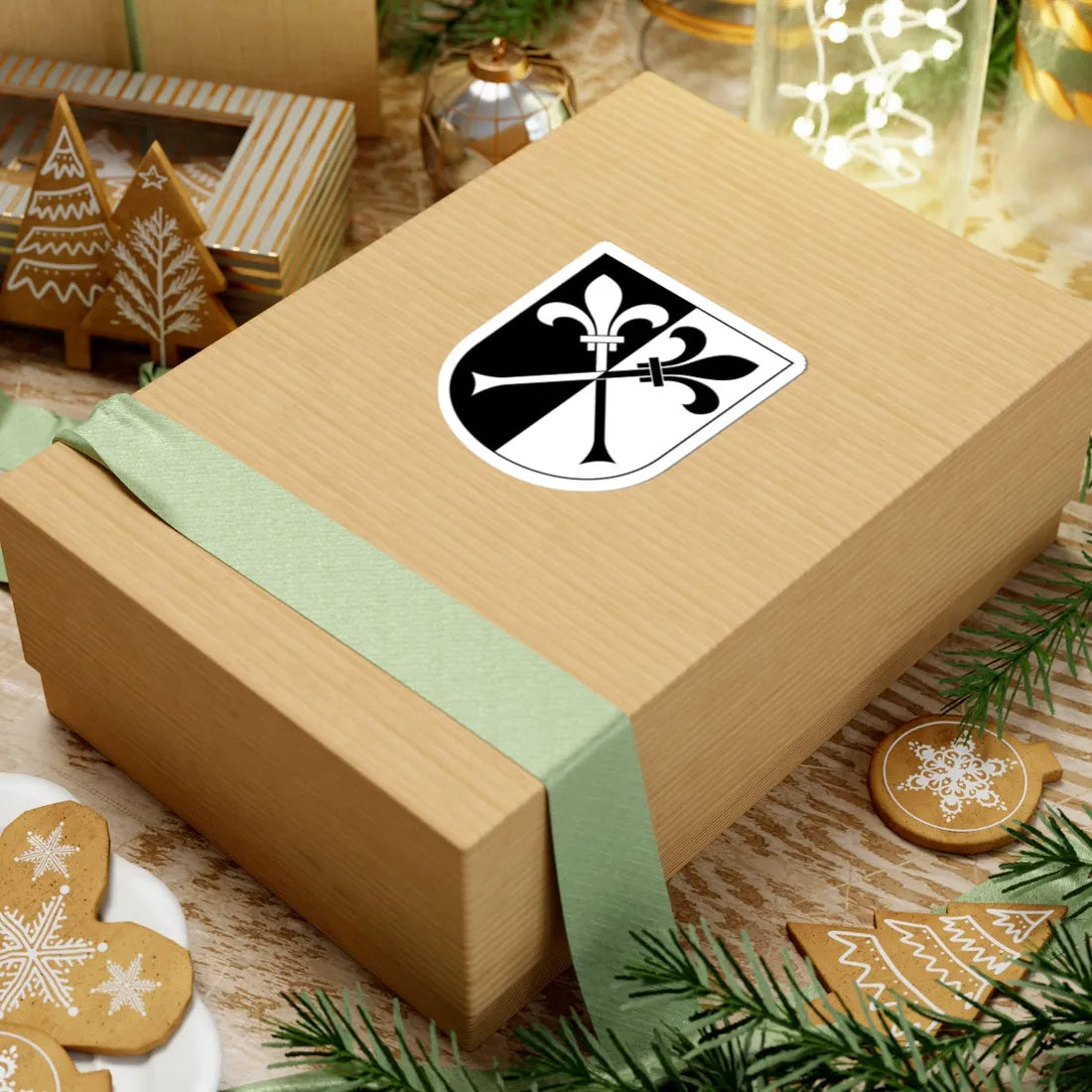 Nunningen-blazon (Switzerland) (Coat of Arms) STICKER Vinyl Kiss-Cut Decal - The Sticker Space