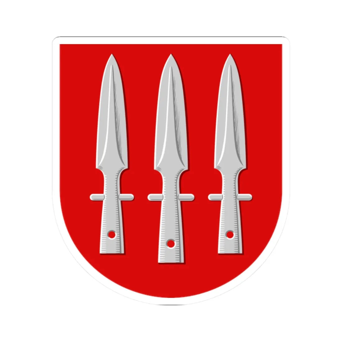 Nurmes.vaakuna (Finland) (Coat of Arms) STICKER Vinyl Kiss-Cut Decal 2 Inch White - The Sticker Space