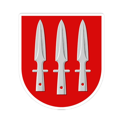 Nurmes.vaakuna (Finland) (Coat of Arms) STICKER Vinyl Kiss-Cut Decal 4 Inch White - The Sticker Space
