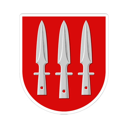 Nurmes.vaakuna (Finland) (Coat of Arms) STICKER Vinyl Kiss-Cut Decal 6 Inch White - The Sticker Space