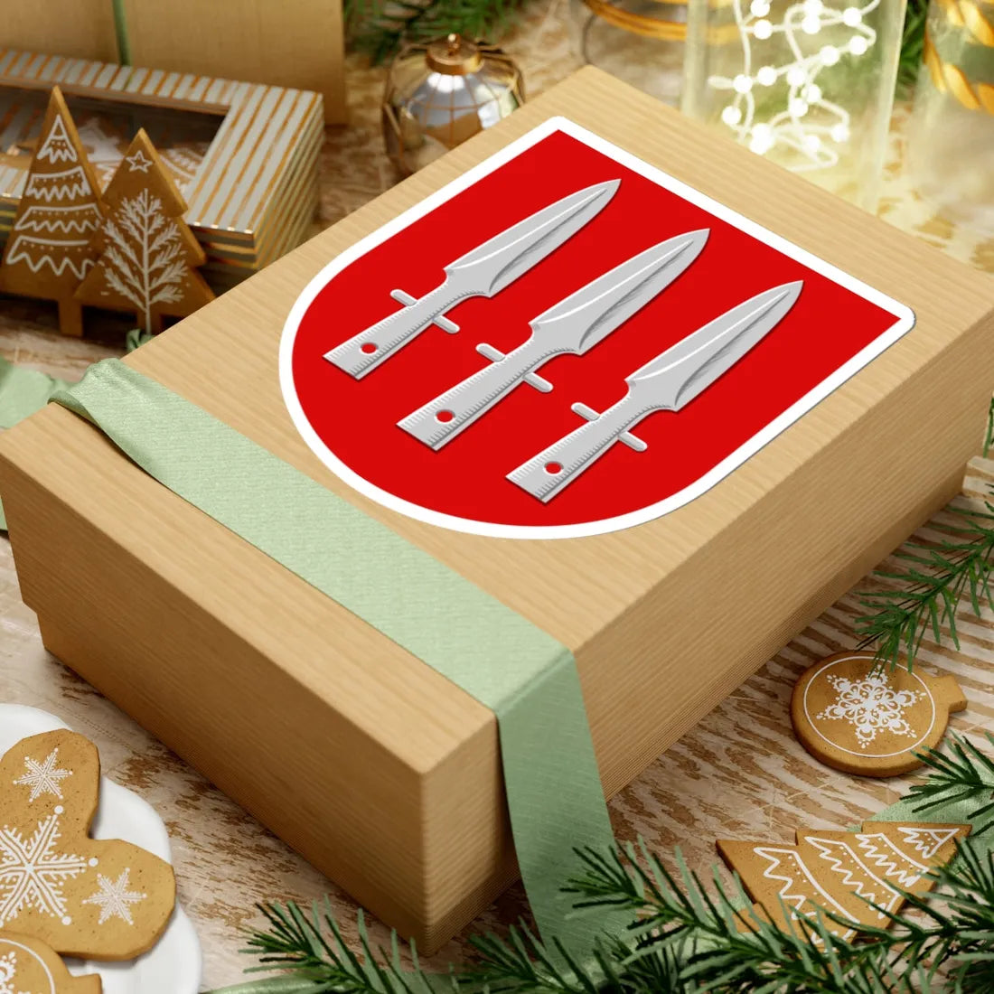 Nurmes.vaakuna (Finland) (Coat of Arms) STICKER Vinyl Kiss-Cut Decal - The Sticker Space