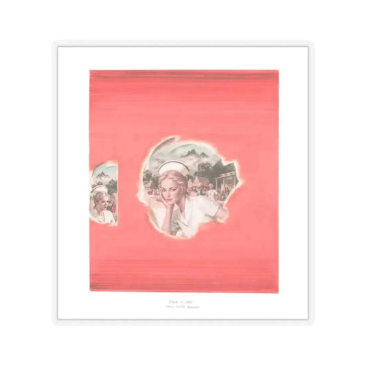 Nurse in Peru (Avalon Books, 1981) - STICKER Vinyl Kiss-Cut Decal 2 Inch Transparent - The Sticker Space