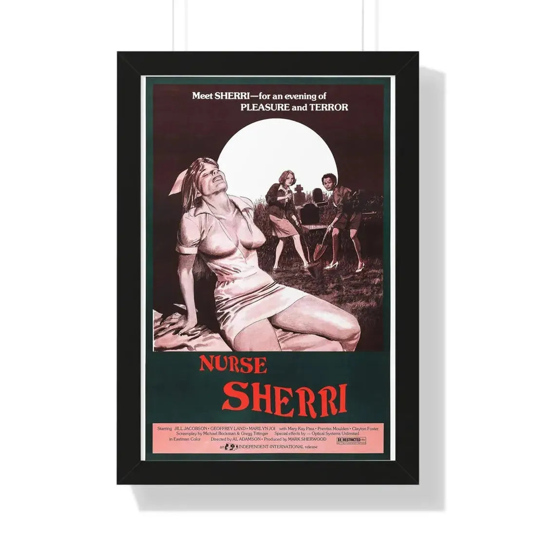NURSE SHERRI 1977 - Framed Movie Poster - The Sticker Space