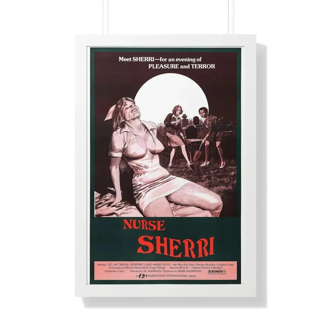 NURSE SHERRI 1977 - Framed Movie Poster - The Sticker Space