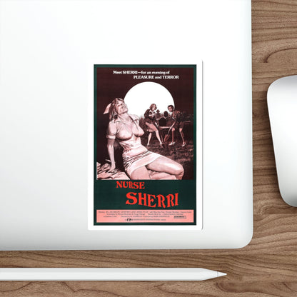 NURSE SHERRI 1977 Movie Poster STICKER Vinyl Die-Cut Decal-The Sticker Space