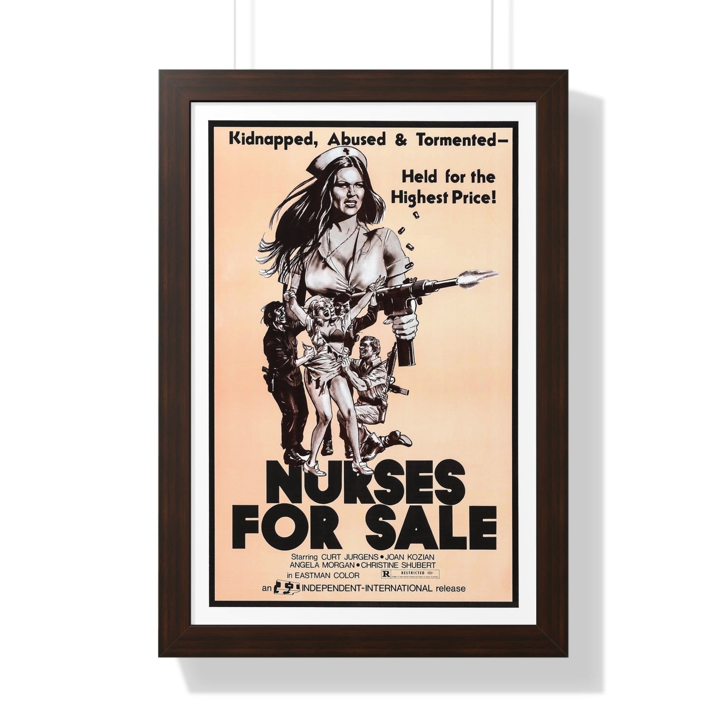 NURSES FOR SALE 1971 - Framed Movie Poster-16″ x 24″-The Sticker Space