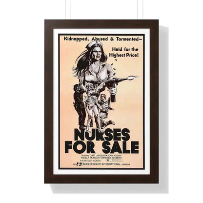 NURSES FOR SALE 1971 - Framed Movie Poster 16″ x 24″ Walnut - The Sticker Space