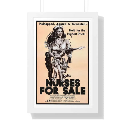 NURSES FOR SALE 1971 - Framed Movie Poster 16″ x 24″ White - The Sticker Space