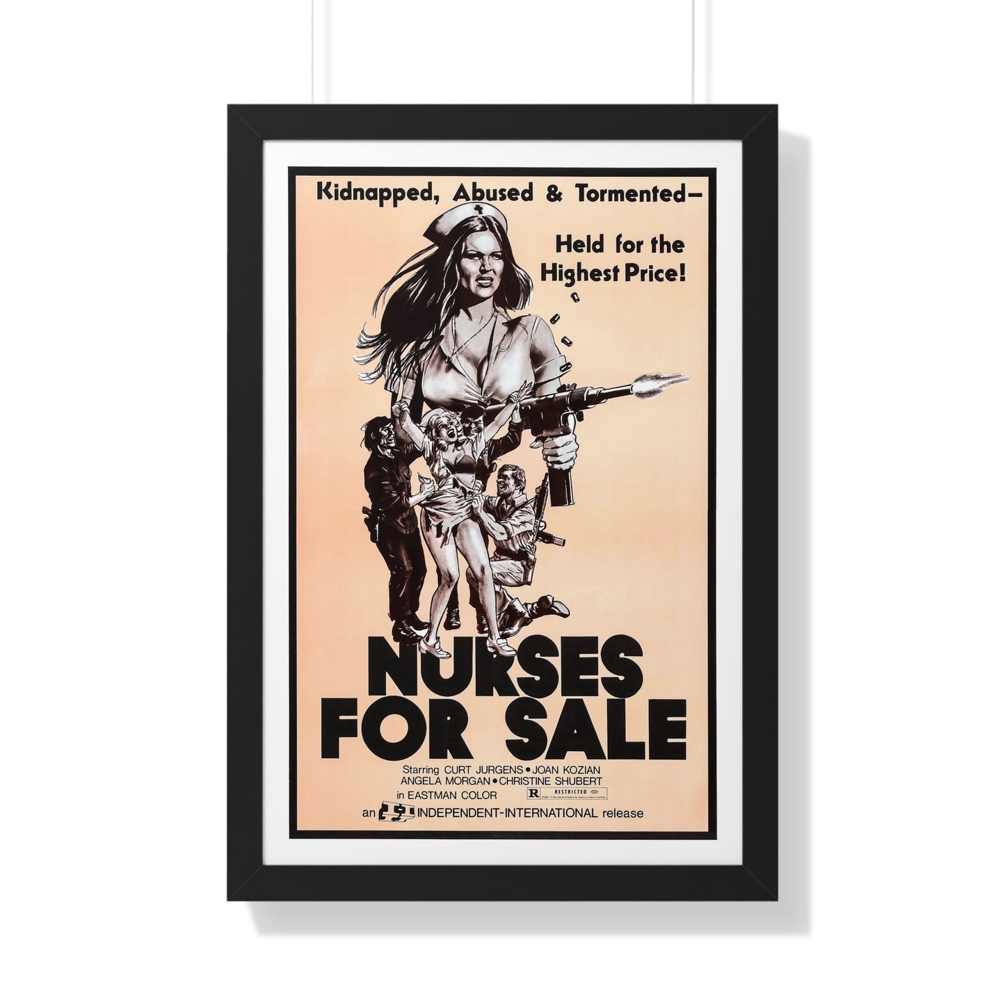 NURSES FOR SALE 1971 - Framed Movie Poster-20" x 30"-The Sticker Space