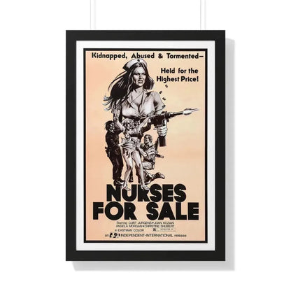 NURSES FOR SALE 1971 - Framed Movie Poster 20" x 30" Black - The Sticker Space
