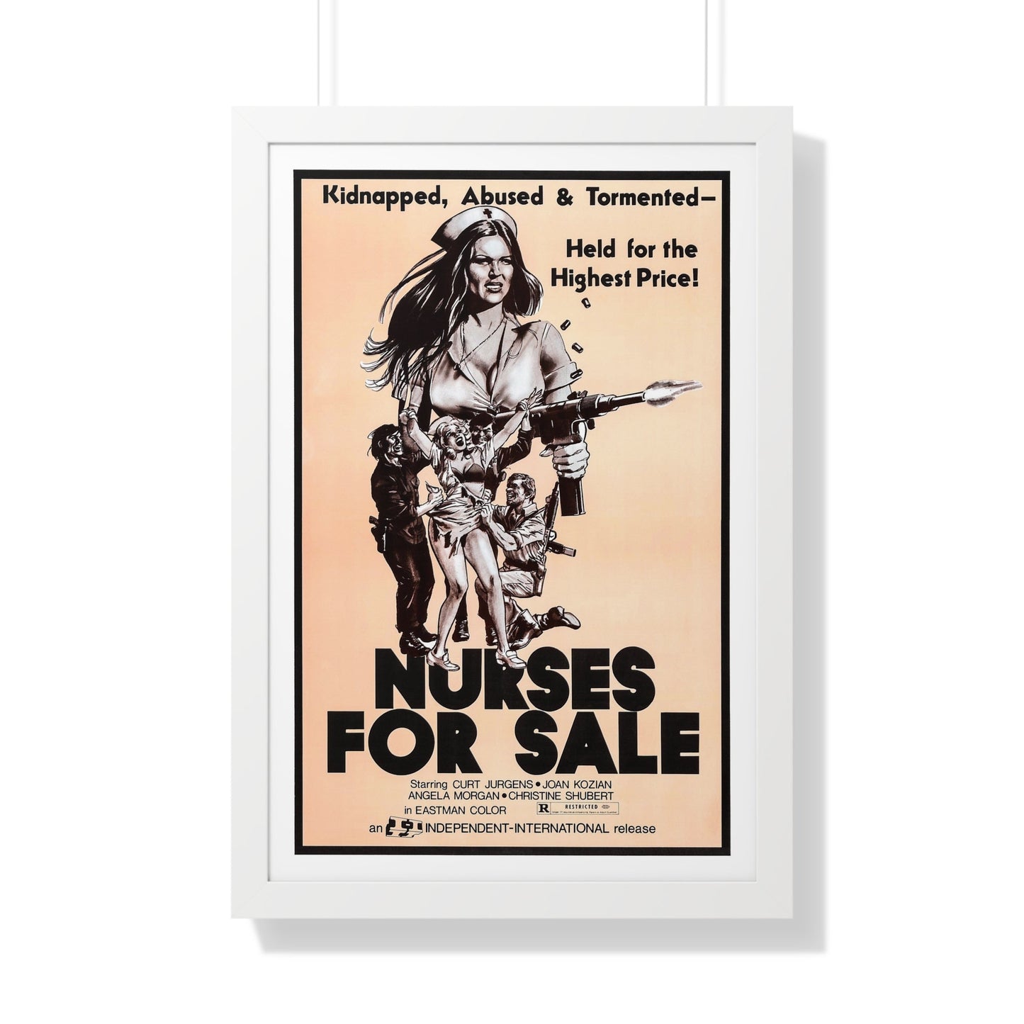 NURSES FOR SALE 1971 - Framed Movie Poster-20" x 30"-The Sticker Space