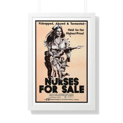 NURSES FOR SALE 1971 - Framed Movie Poster 20" x 30" White - The Sticker Space