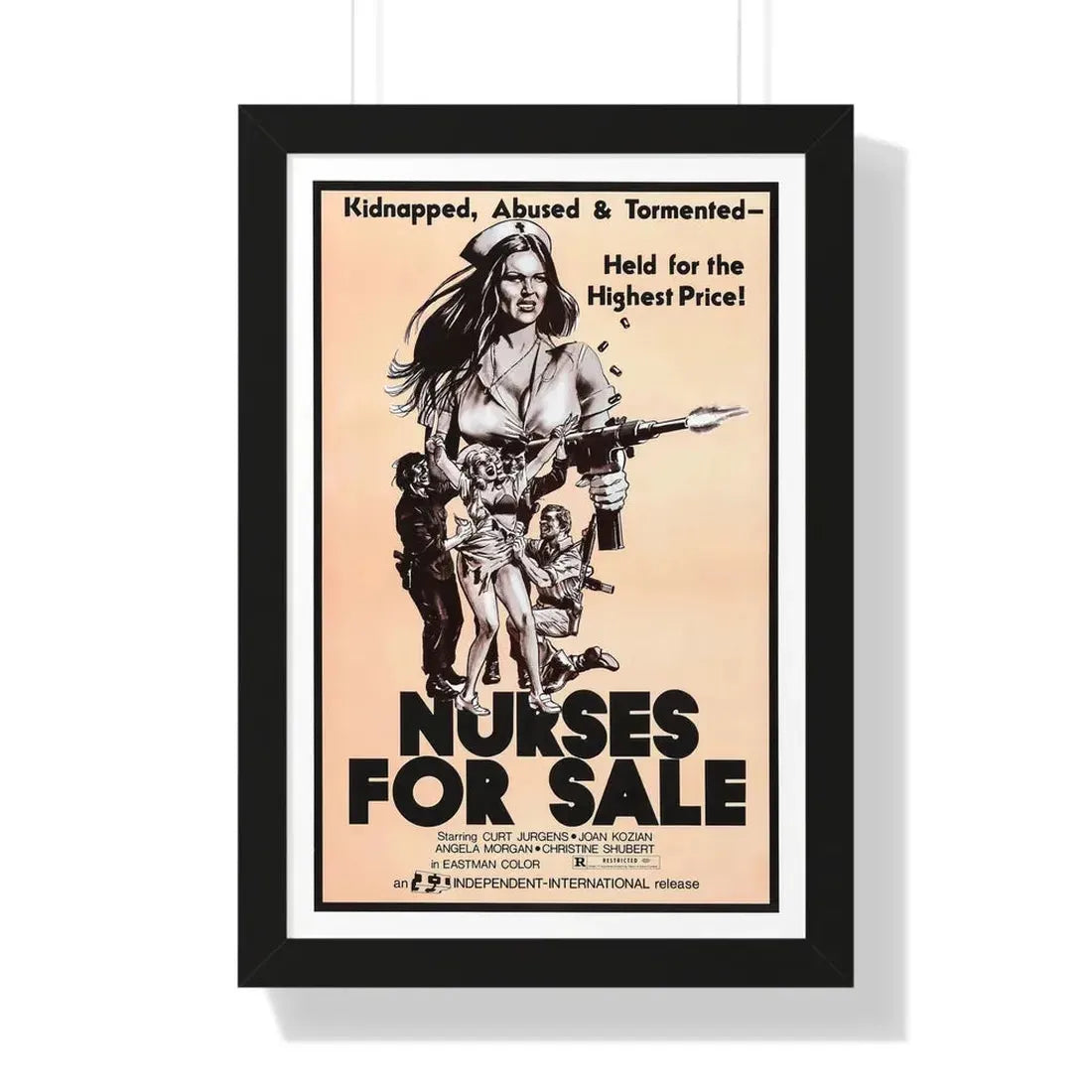 NURSES FOR SALE 1971 - Framed Movie Poster - The Sticker Space