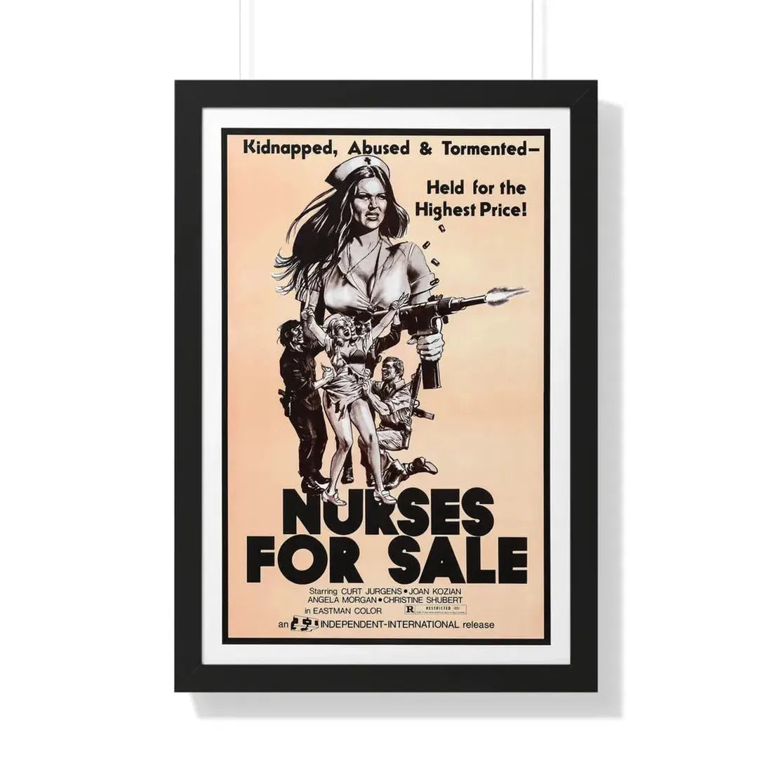 NURSES FOR SALE 1971 - Framed Movie Poster - The Sticker Space