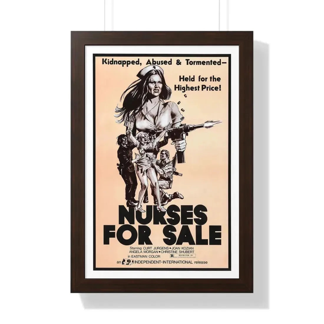 NURSES FOR SALE 1971 - Framed Movie Poster - The Sticker Space