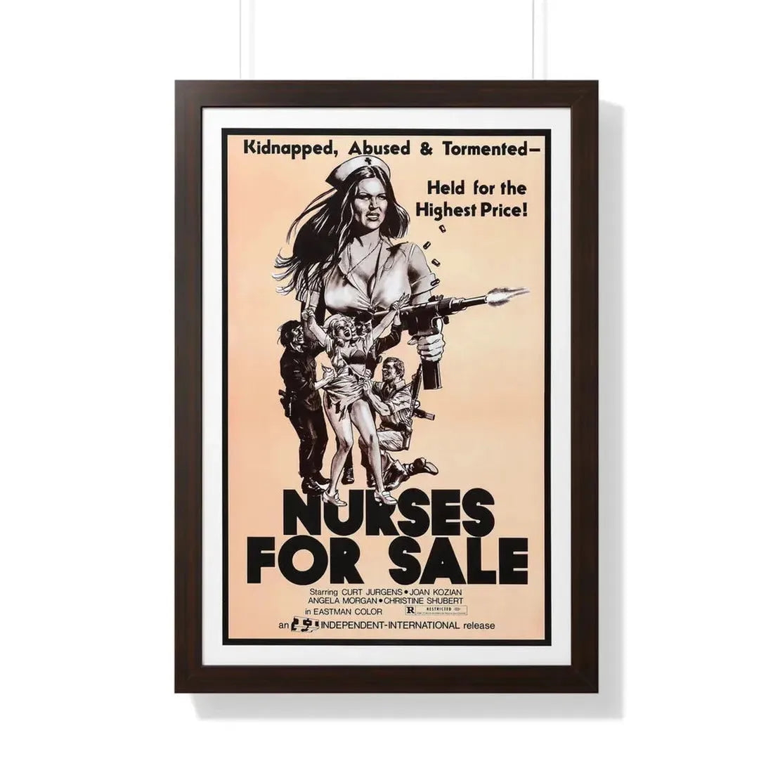 NURSES FOR SALE 1971 - Framed Movie Poster - The Sticker Space