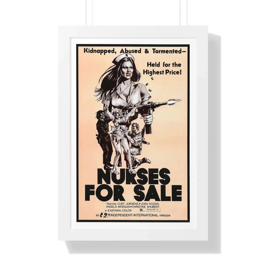 NURSES FOR SALE 1971 - Framed Movie Poster - The Sticker Space
