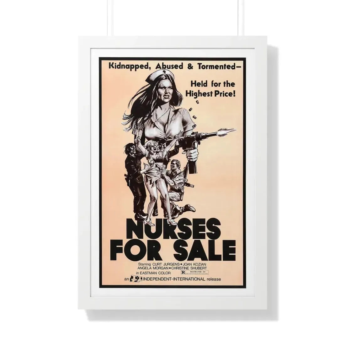NURSES FOR SALE 1971 - Framed Movie Poster - The Sticker Space
