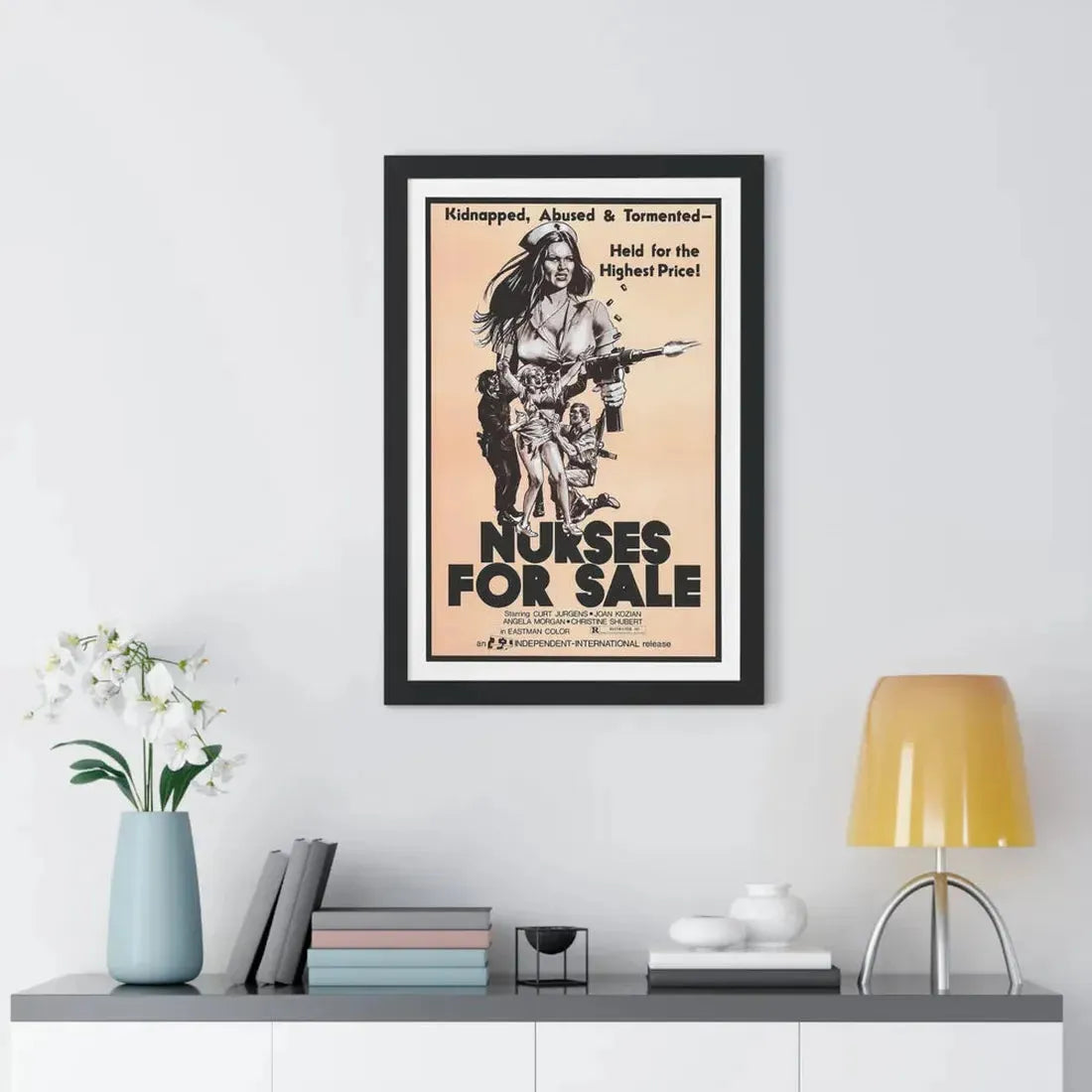 NURSES FOR SALE 1971 - Framed Movie Poster - The Sticker Space