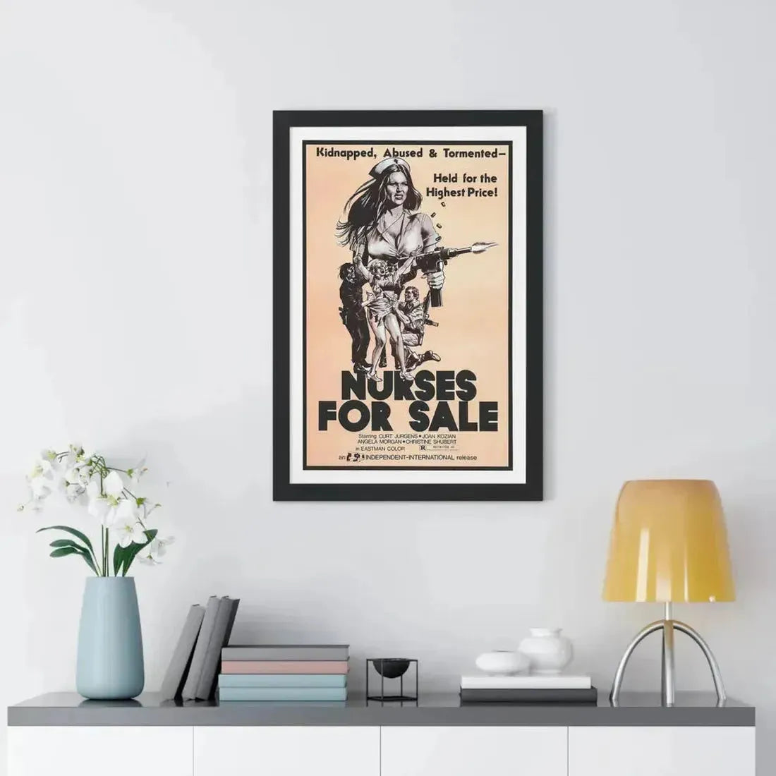 NURSES FOR SALE 1971 - Framed Movie Poster - The Sticker Space
