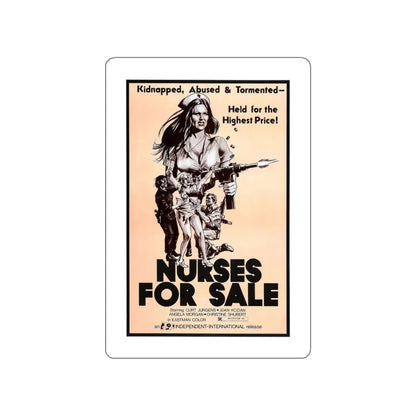 NURSES FOR SALE 1971 Movie Poster STICKER Vinyl Die-Cut Decal - The Sticker Space