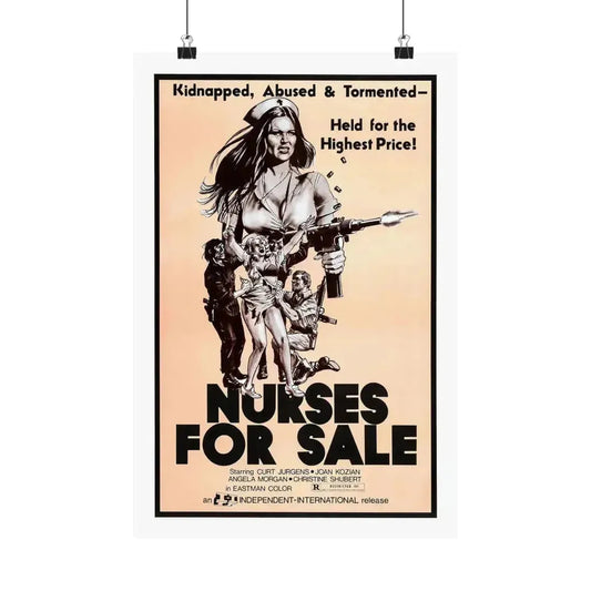 NURSES FOR SALE 1971 - Paper Movie Poster 12″ x 18″ Matte - The Sticker Space